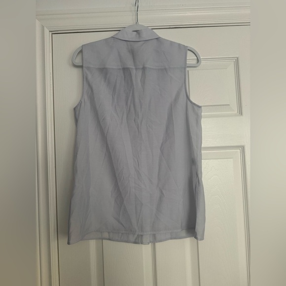 DEREK LAM - JANET SLEEVELESS TUXEDO SHIRT NWT - Picture 7 of 9